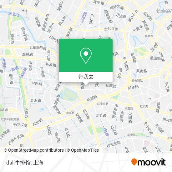 dali牛排馆地图