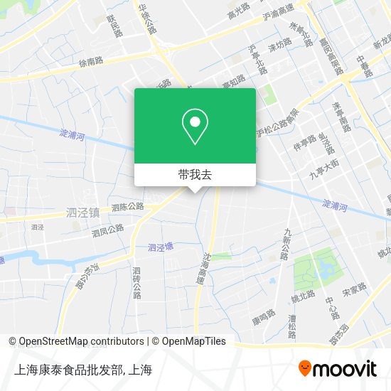 上海康泰食品批发部地图
