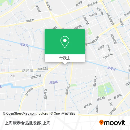 上海康泰食品批发部地图