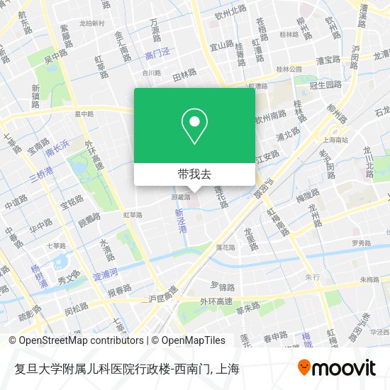 复旦大学附属儿科医院行政楼-西南门地图