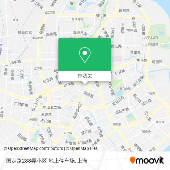 国定路288弄小区-地上停车场地图