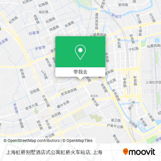 上海虹桥别墅酒店式公寓虹桥火车站店地图