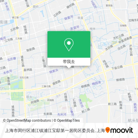 上海市闵行区浦江镇浦江宝邸第一居民区委员会地图