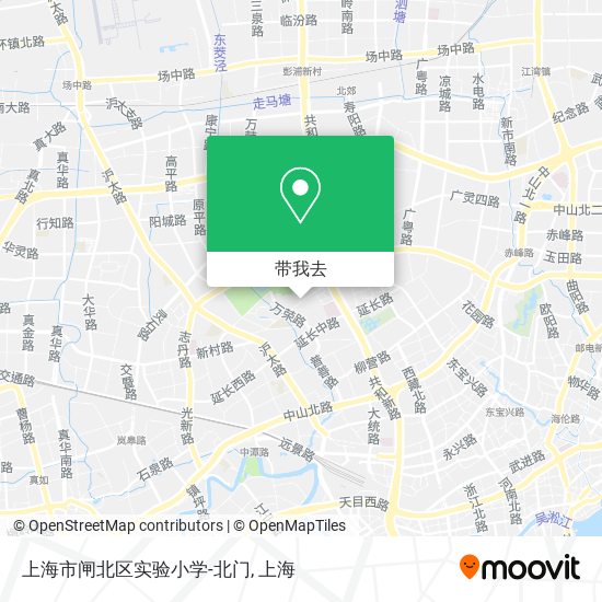 上海市闸北区实验小学-北门地图