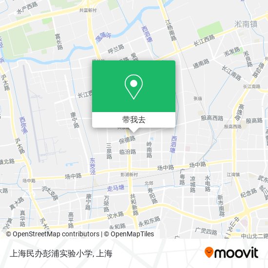 上海民办彭浦实验小学地图