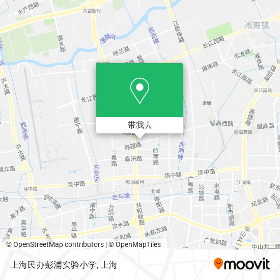 上海民办彭浦实验小学地图