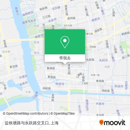 盐铁塘路与永跃路交叉口地图