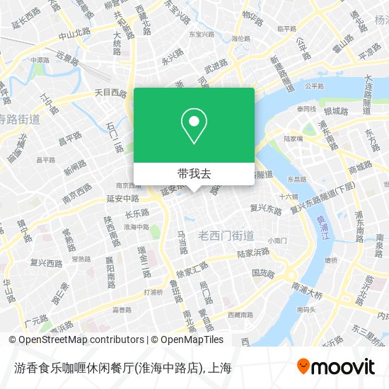 游香食乐咖喱休闲餐厅(淮海中路店)地图