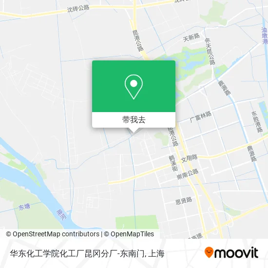 华东化工学院化工厂昆冈分厂-东南门地图