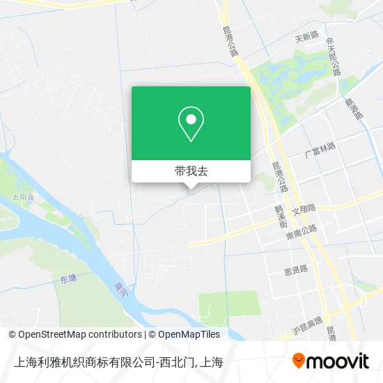上海利雅机织商标有限公司-西北门地图