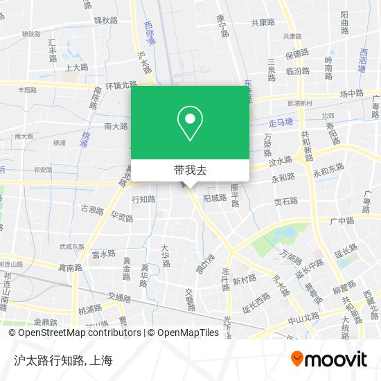 沪太路行知路地图