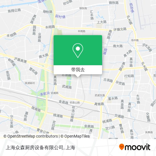 上海众森厨房设备有限公司地图