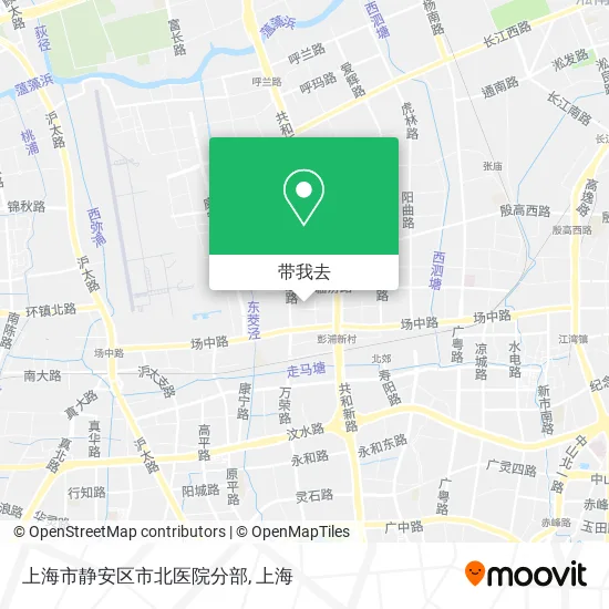 上海市静安区市北医院分部地图