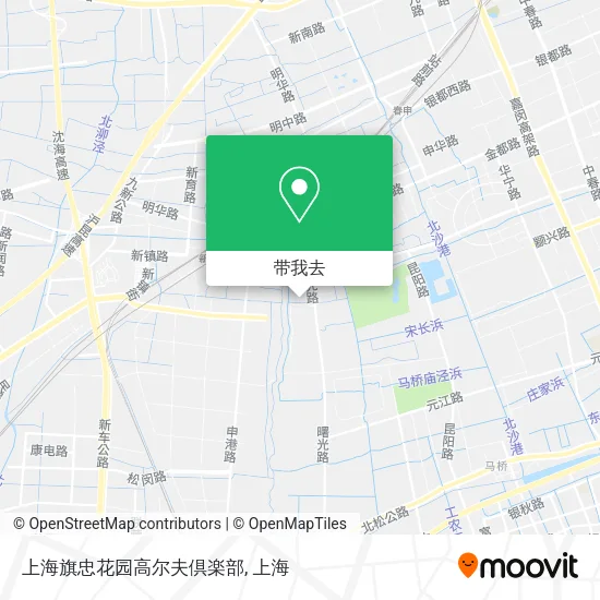 上海旗忠花园高尔夫倶楽部地图