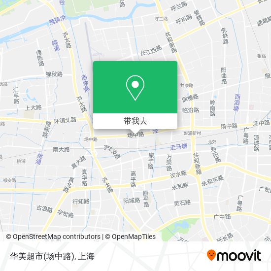 华美超市(场中路)地图