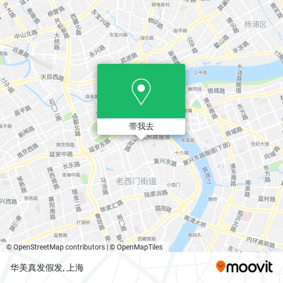 华美真发假发地图