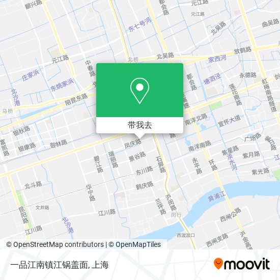 一品江南镇江锅盖面地图