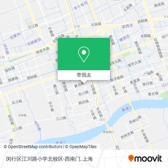 闵行区江川路小学北校区-西南门地图