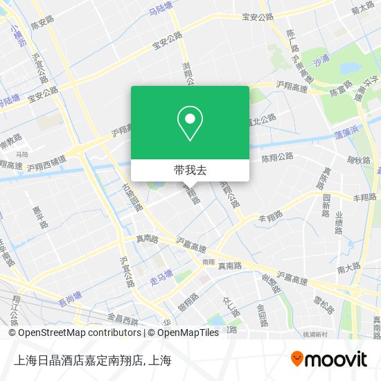 上海日晶酒店嘉定南翔店地图