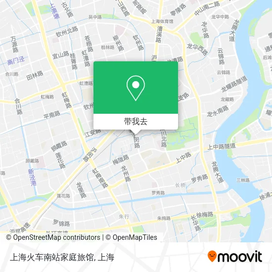 上海火车南站家庭旅馆地图