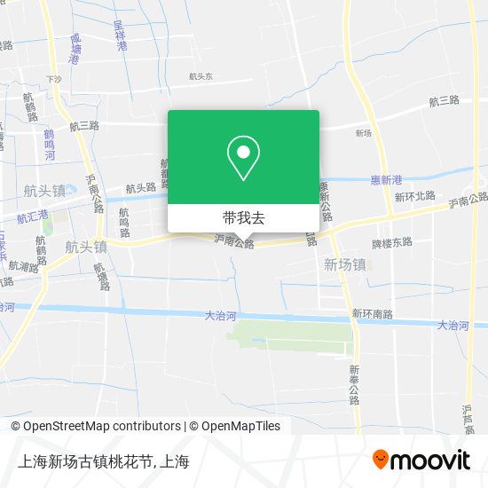 上海新场古镇桃花节地图