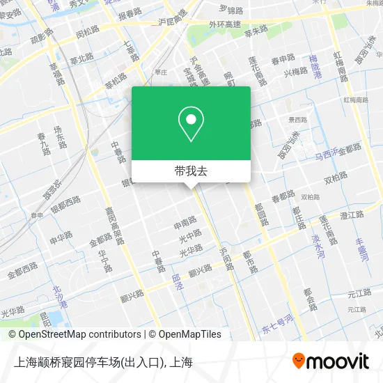 上海颛桥寢园停车场(出入口)地图