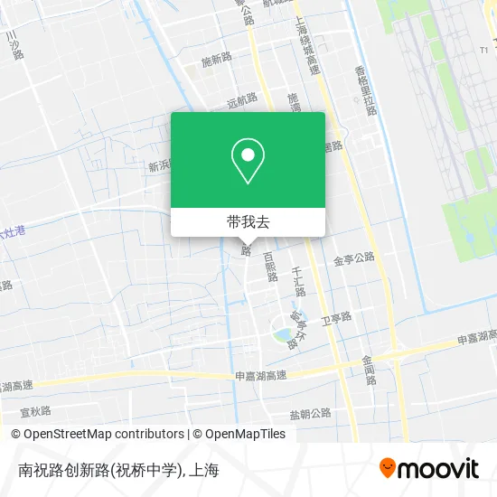 南祝路创新路(祝桥中学)地图