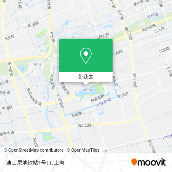 迪士尼地铁站1号口地图