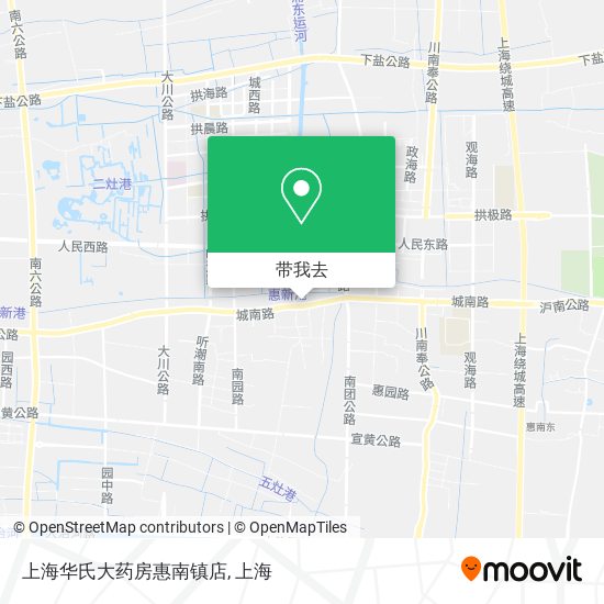 上海华氏大药房惠南镇店地图