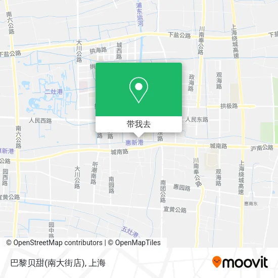 巴黎贝甜(南大街店)地图