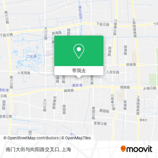 南门大街与向阳路交叉口地图