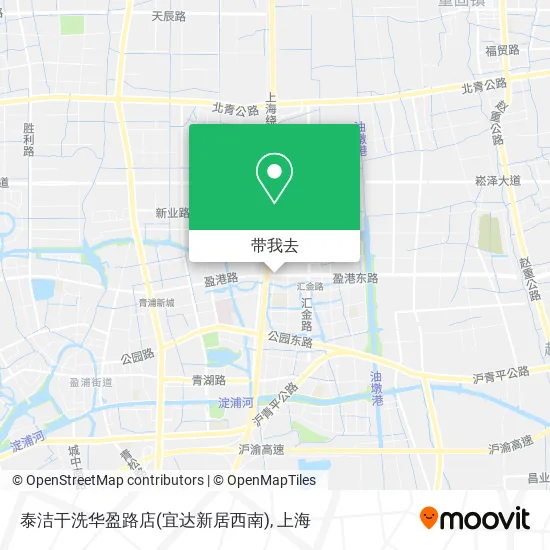 泰洁干洗华盈路店(宜达新居西南)地图