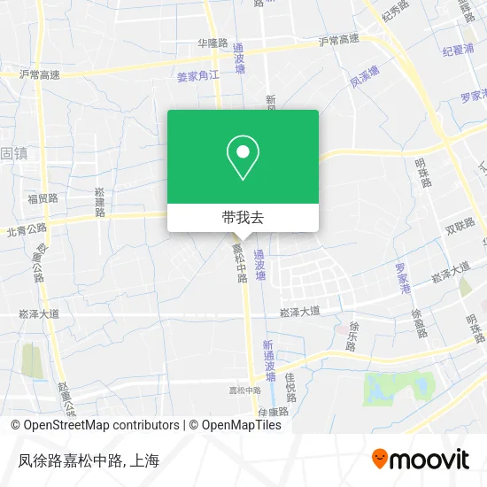 凤徐路嘉松中路地图