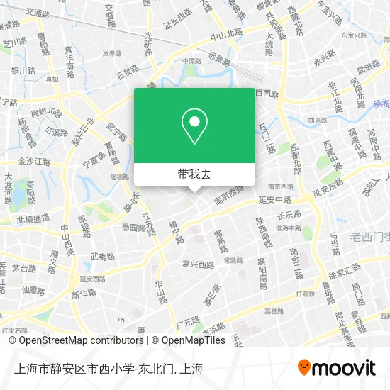 上海市静安区市西小学-东北门地图