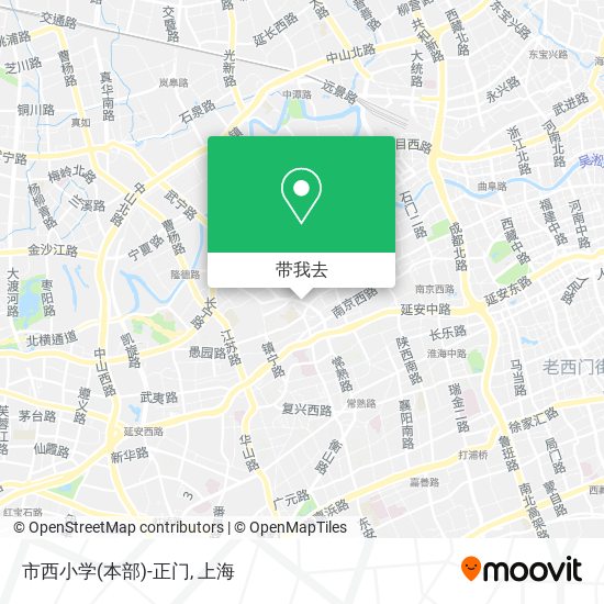 市西小学(本部)-正门地图