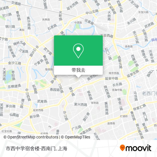市西中学宿舍楼-西南门地图