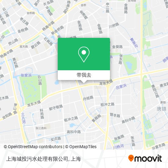 上海城投污水处理有限公司地图