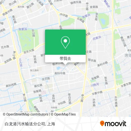 白龙港污水输送分公司地图