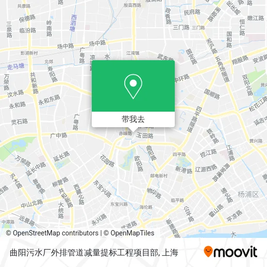 曲阳污水厂外排管道减量提标工程项目部地图