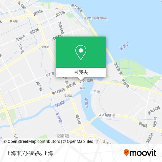 上海市吴淞码头地图