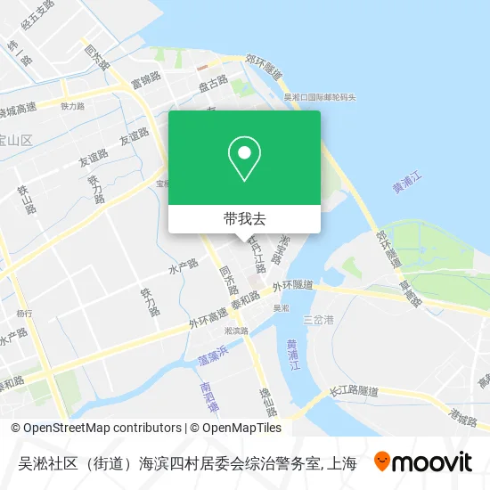 吴淞社区（街道）海滨四村居委会综治警务室地图
