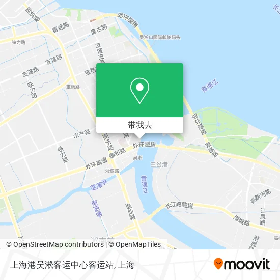 上海港吴淞客运中心客运站地图