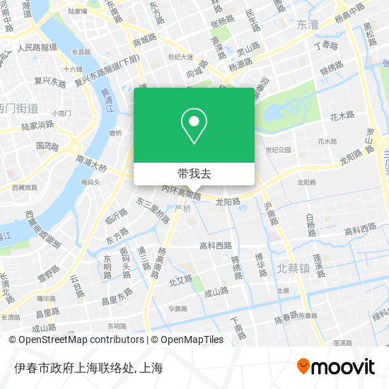 伊春市政府上海联络处地图