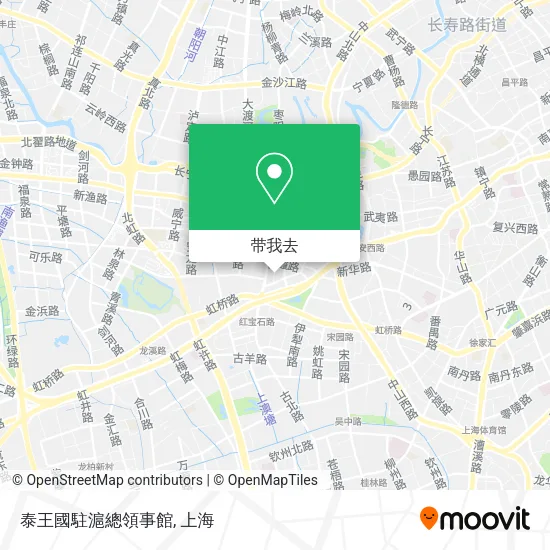 泰王國駐滬總領事館地图