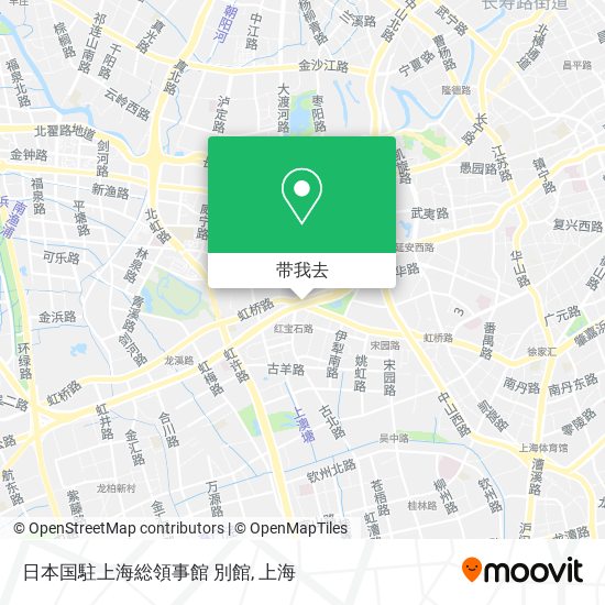 日本国駐上海総領事館 別館地图