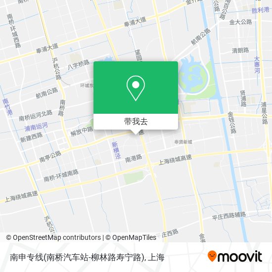 南申专线(南桥汽车站-柳林路寿宁路)地图