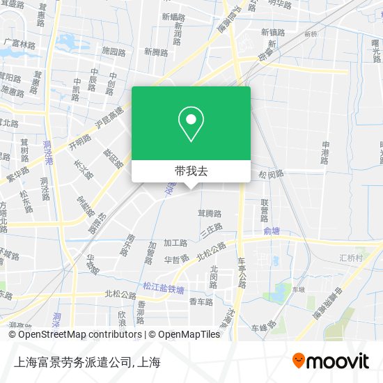 上海富景劳务派遣公司地图