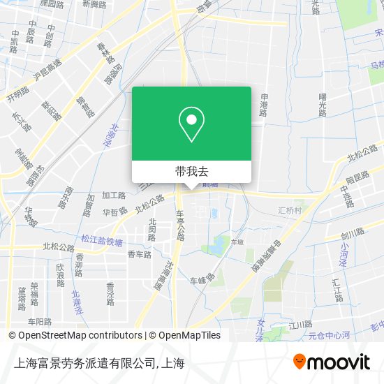 上海富景劳务派遣有限公司地图