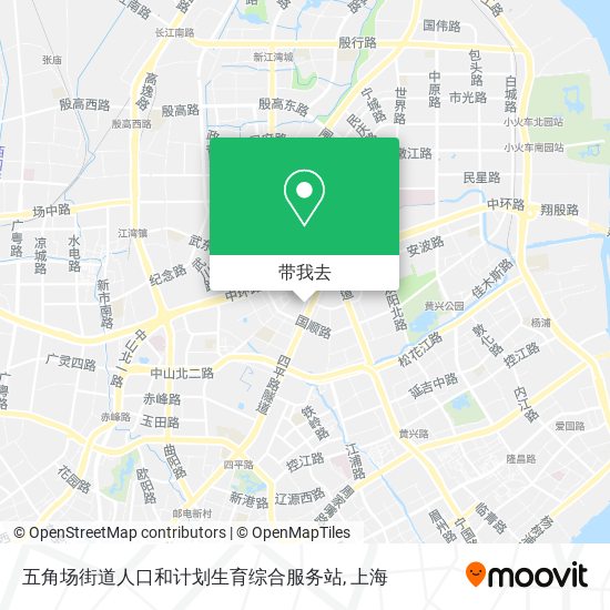 五角场街道人口和计划生育综合服务站地图