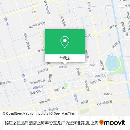 锦江之星品尚酒店上海奉贤宝龙广场运河北路店地图